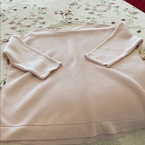 Chico's Light Pink Crew Neck Sweater